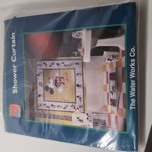 * NEW * Vintage Disney Mickey Mouse Vinyl Shower Curtain